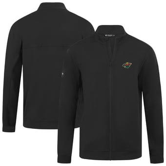 Men's Levelwear  Black Minnesota Wild Alec Full-Zip Jacket
