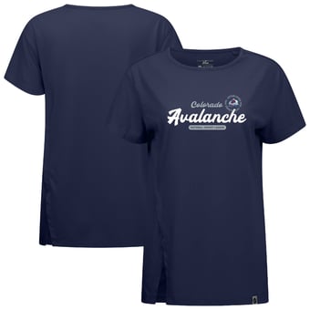 Women's Levelwear  Navy Colorado Avalanche Influx Monument T-Shirt