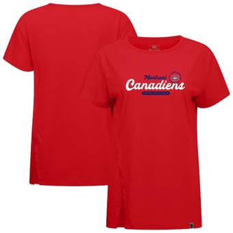 Women's Levelwear  Red Montreal Canadiens Influx Monument T-Shirt