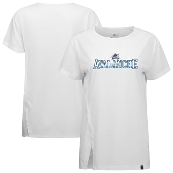 Women's Levelwear  White Colorado Avalanche Influx Journey T-Shirt