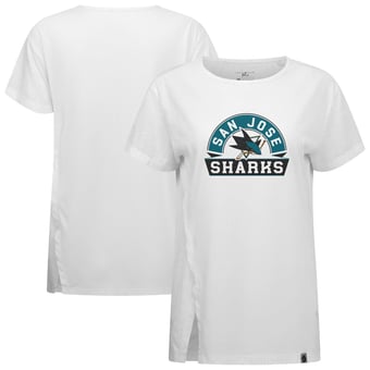 Women's Levelwear  White San Jose Sharks Influx Banner Arch T-Shirt