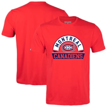 Men's Levelwear Red Montreal Canadiens Richmond Banner Arch T-Shirt