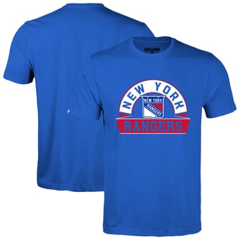 Men's Levelwear Royal New York Rangers Richmond Banner Arch T-Shirt