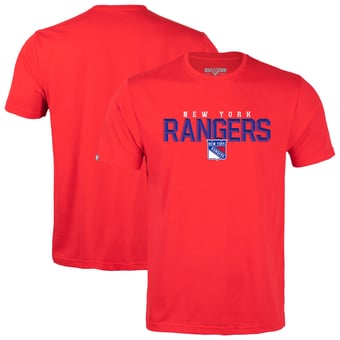 Men's Levelwear Red New York Rangers Richmond Carve T-Shirt