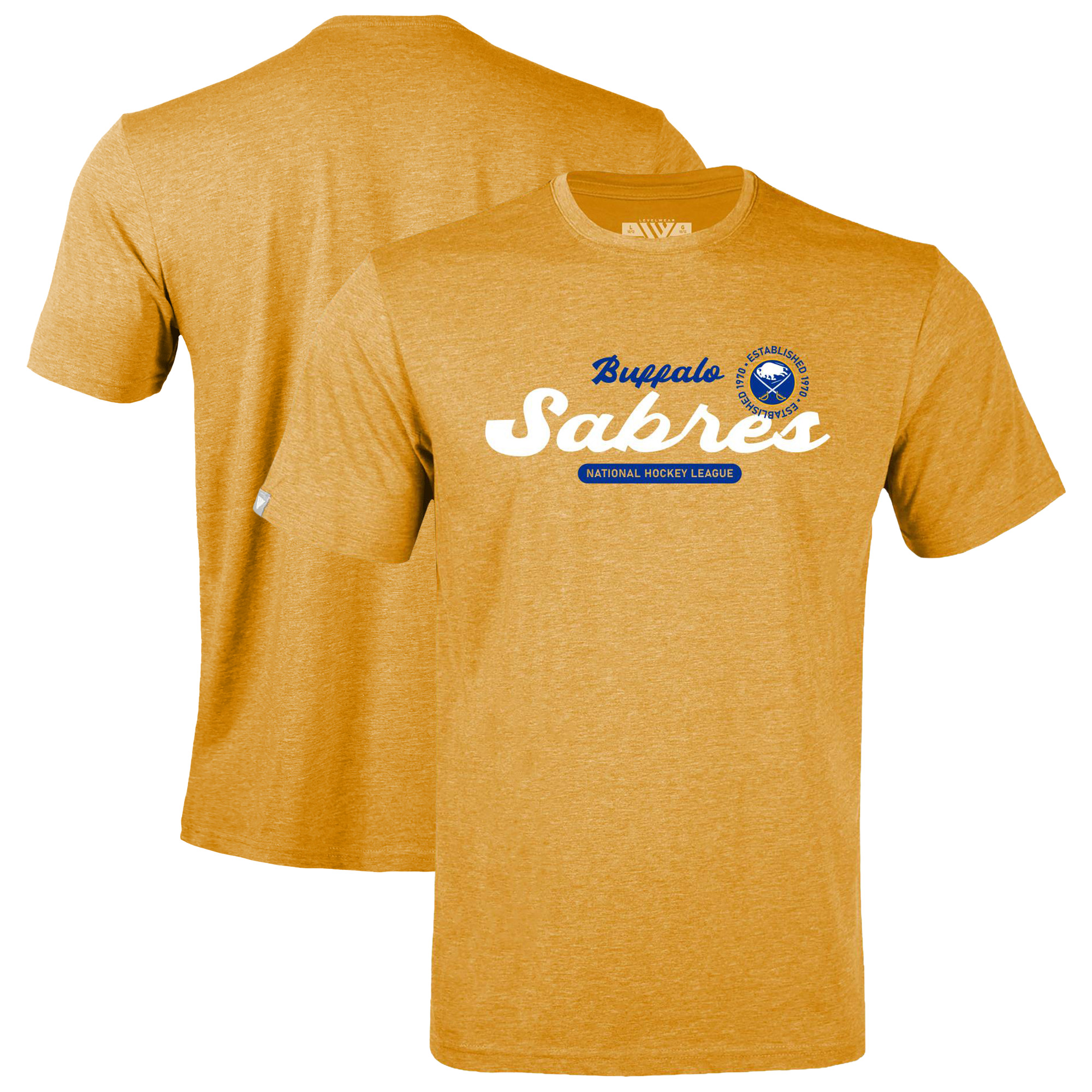Youth Levelwear Gold Buffalo Sabres Little Richmond Monument T-Shirt Youth Levelwear Gold Buffalo Sabres Little Richmond Monument T-Shirt
