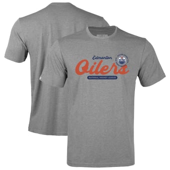 Youth Levelwear  Gray Edmonton Oilers Little Richmond Monument T-Shirt