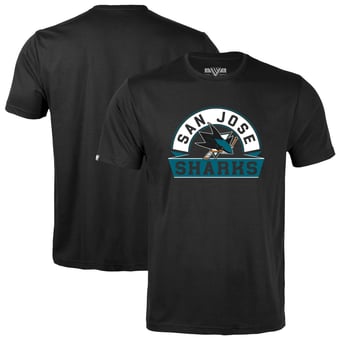 Youth Levelwear  Black San Jose Sharks Little Richmond Banner Arch T-Shirt