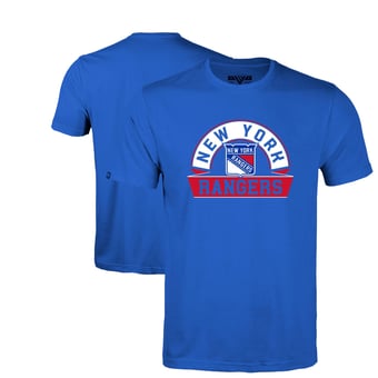 Youth Levelwear  Royal New York Rangers Little Richmond Banner Arch T-Shirt
