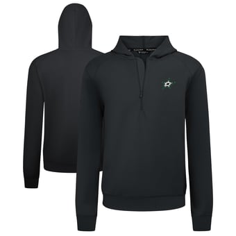 Men's Levelwear Black Dallas Stars Technic Quarter-Zip Pullover Hoodie