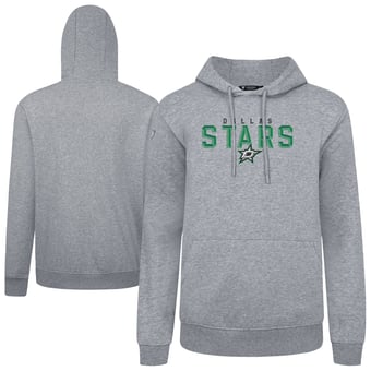 Men's Levelwear Gray Dallas Stars Podium Carve Pullover Hoodie