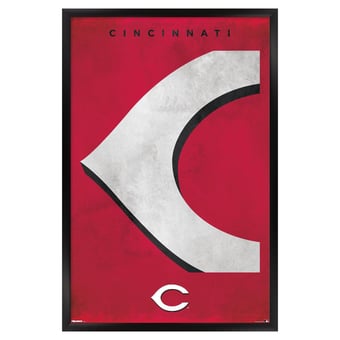 Cincinnati Reds 24" x 36" Framed Poster