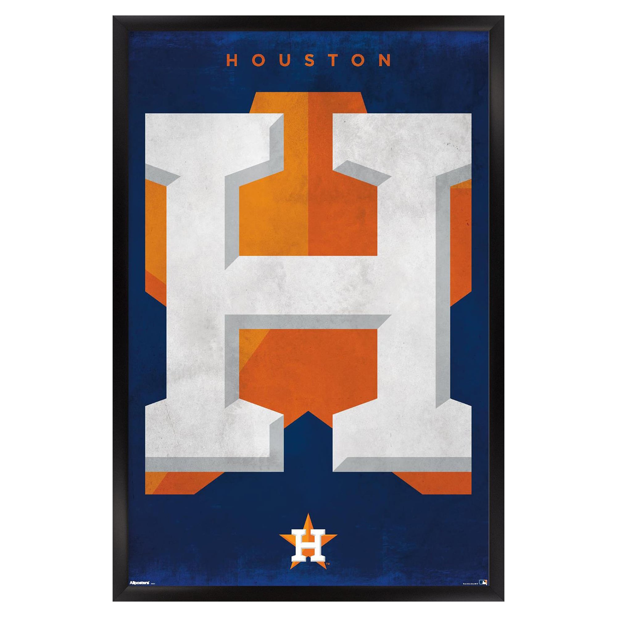 Houston Astros 24" x 36" Framed Poster