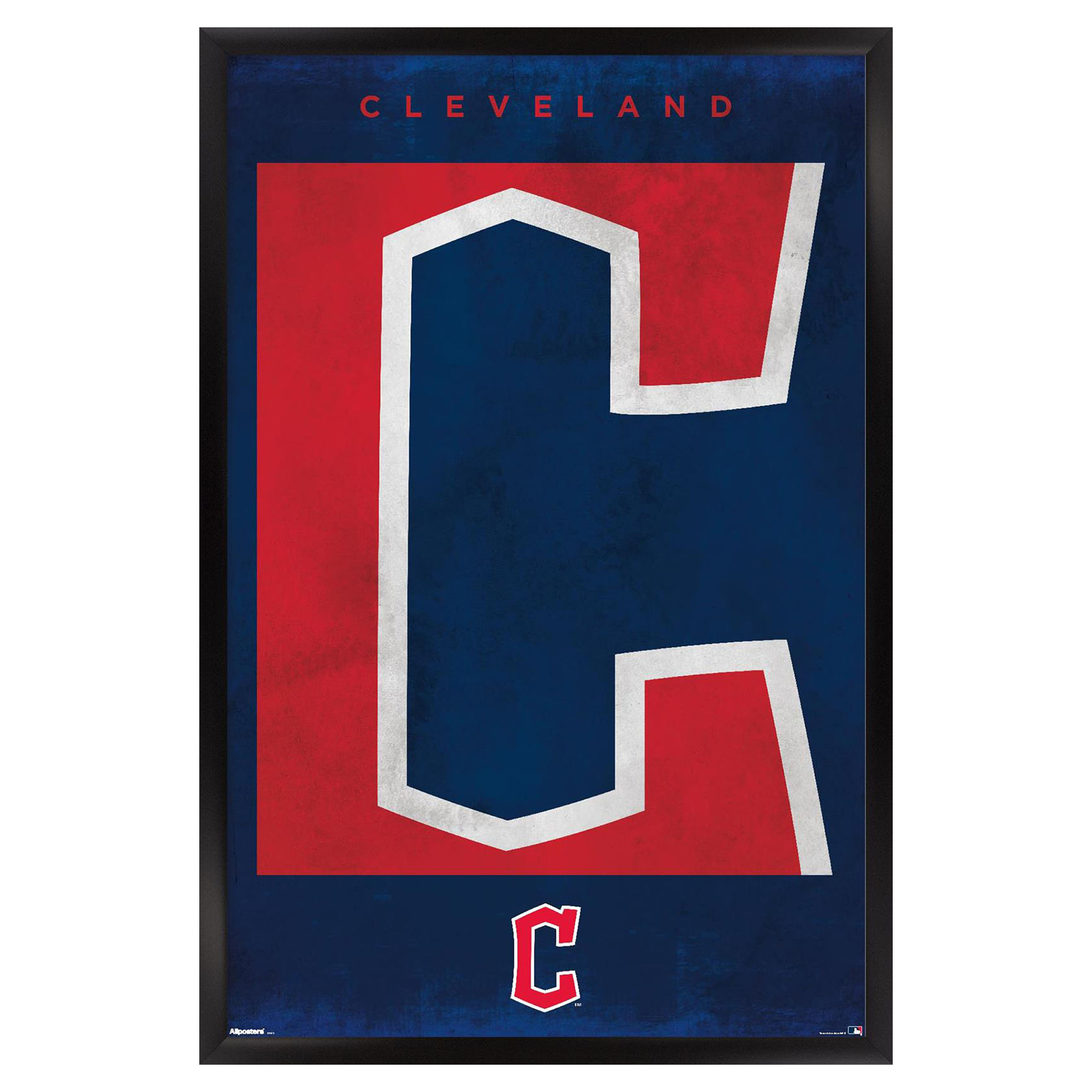 Cleveland Guardians 24" x 36" Framed Poster