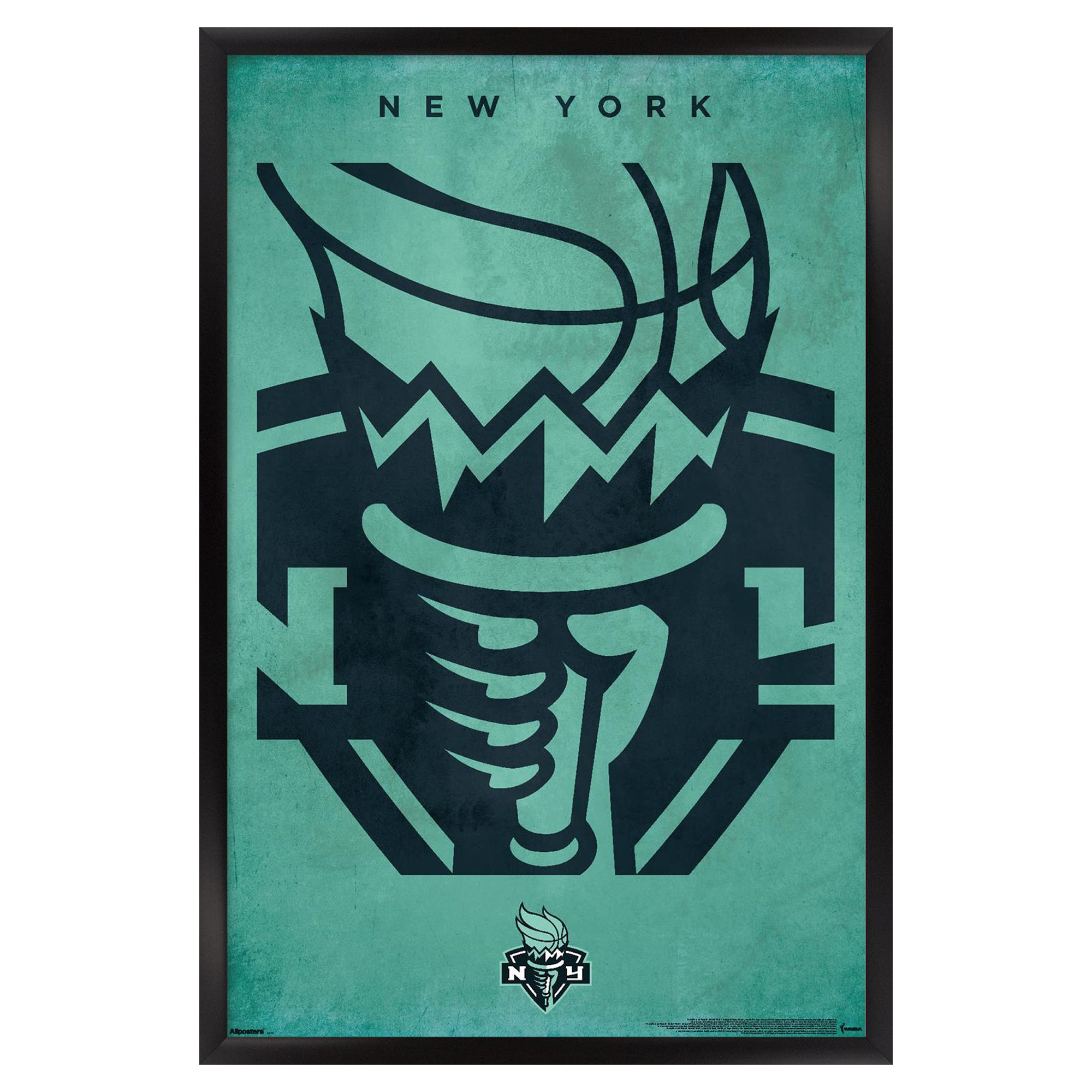 New York Liberty 24″ x 36″ Framed Poster New York Liberty 24″ x 36″ Framed Poster