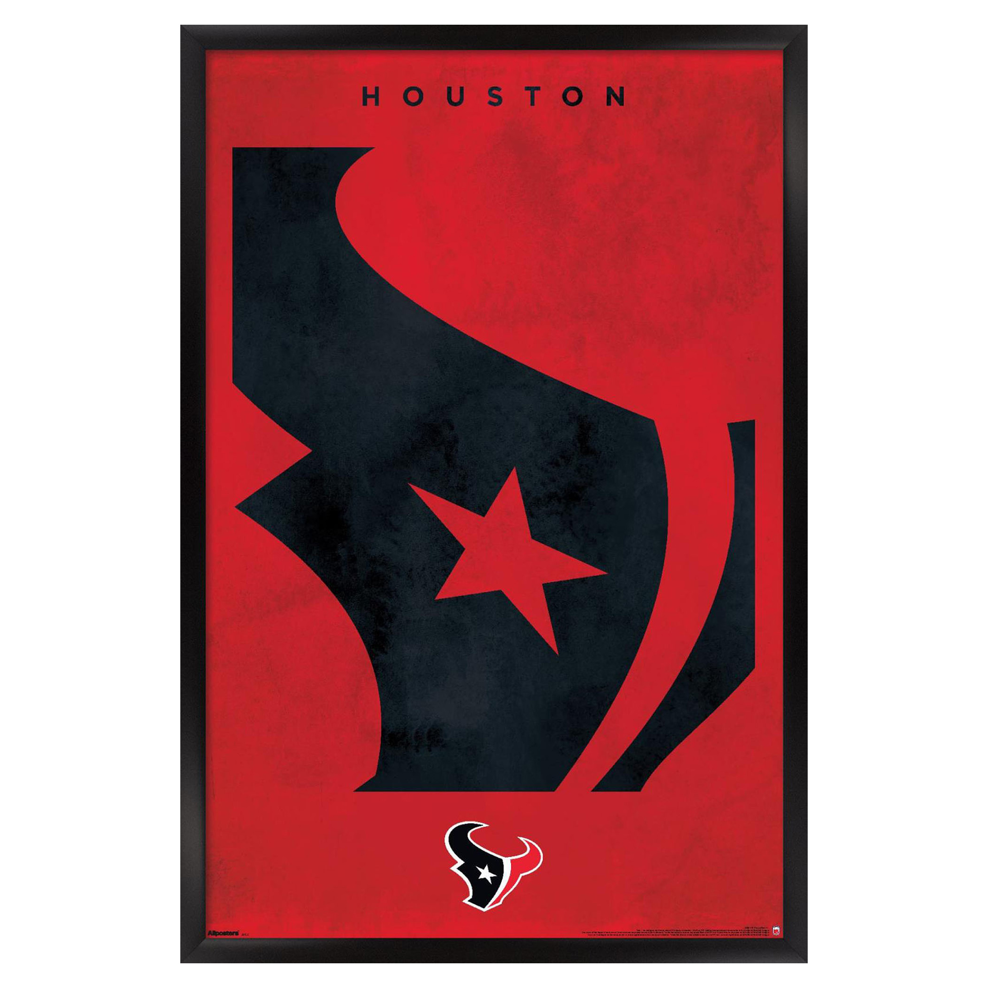 Houston Texans 24" x 36" Framed Poster