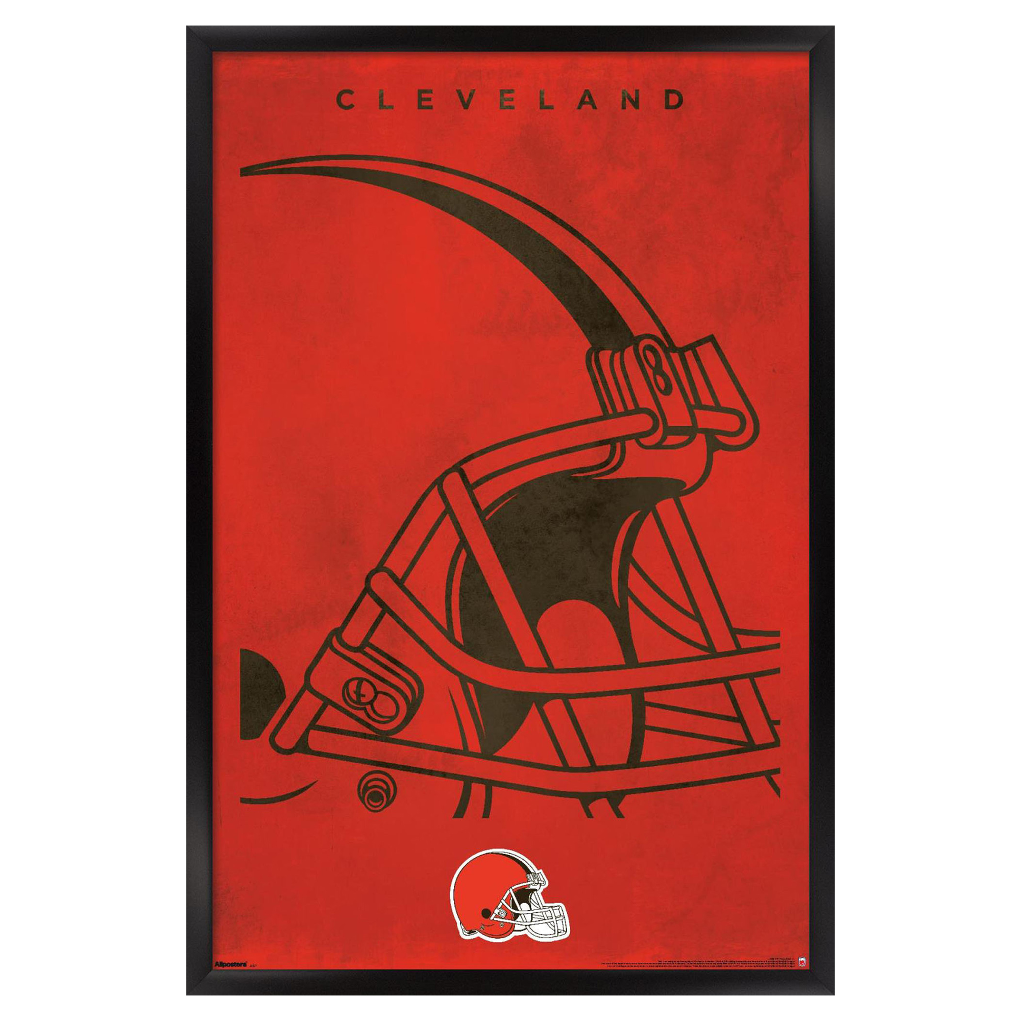 Cleveland Browns 24" x 36" Framed Poster