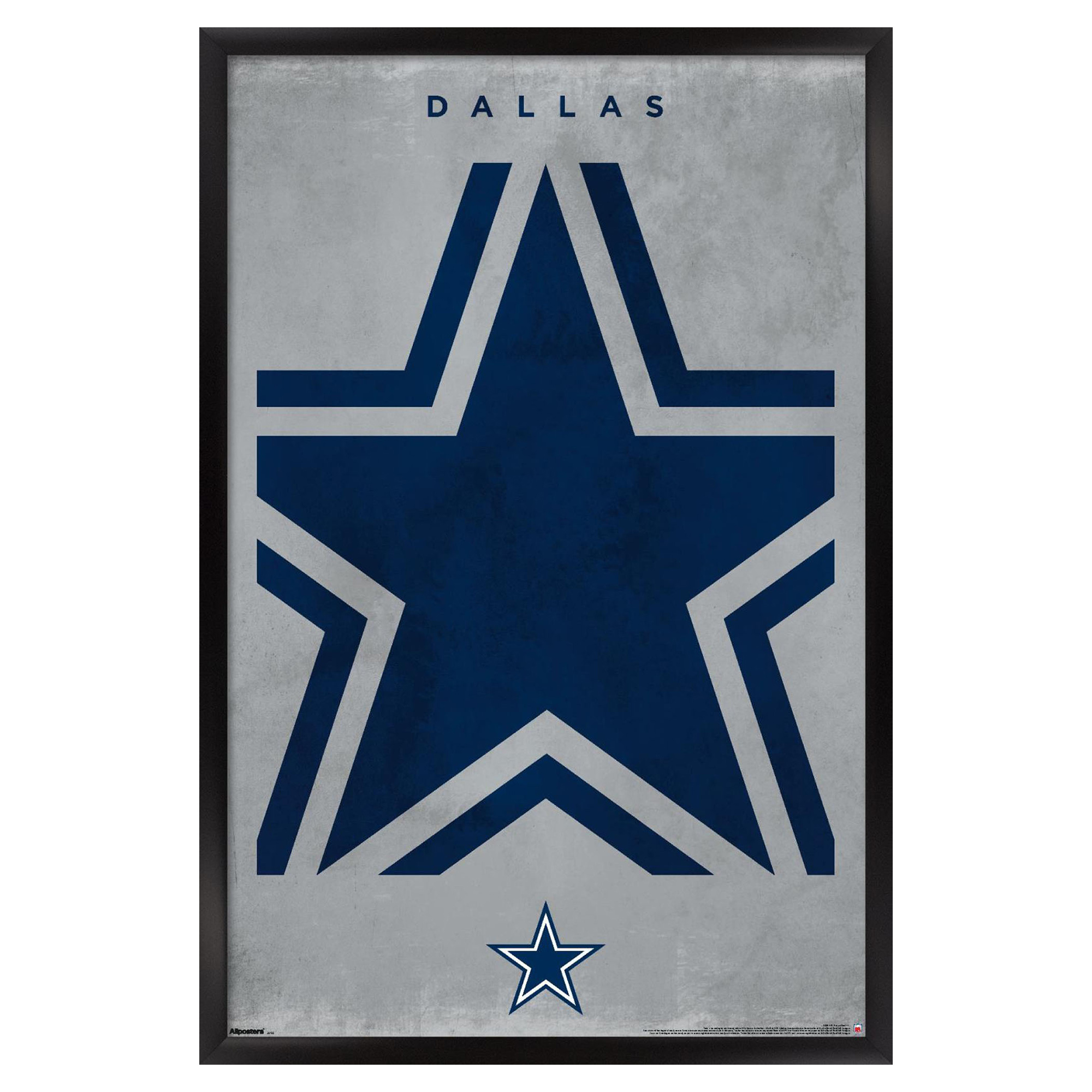 Dallas Cowboys 24" x 36" Framed Poster
