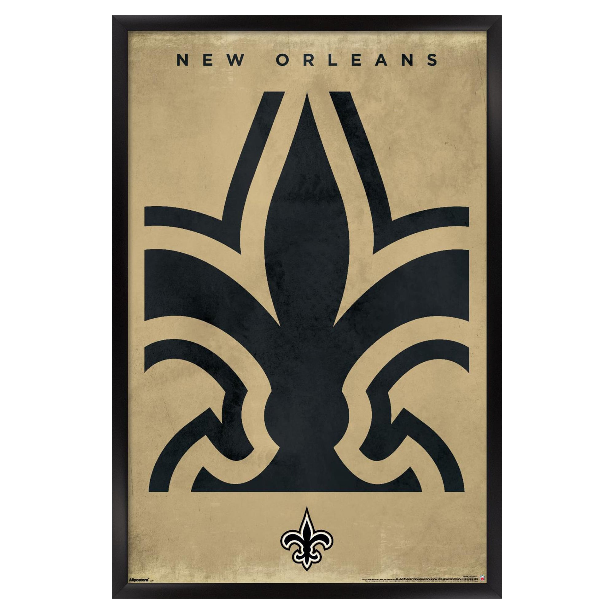 New Orleans Saints 24" x 36" Framed Poster