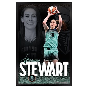 Breanna Stewart New York Liberty 24" x 36" Framed Player Poster