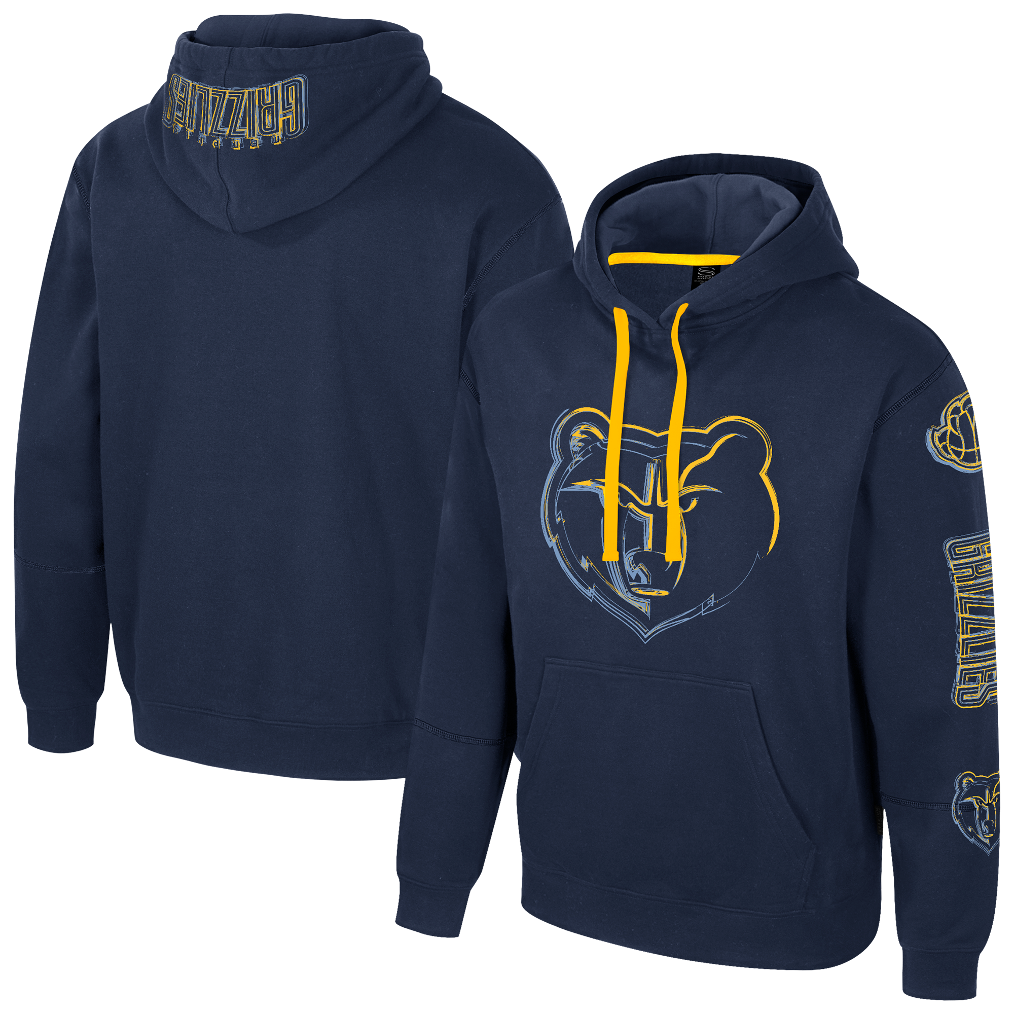Unisex Stadium Essentials Navy Memphis Grizzlies Elementized Pullover Hoodie