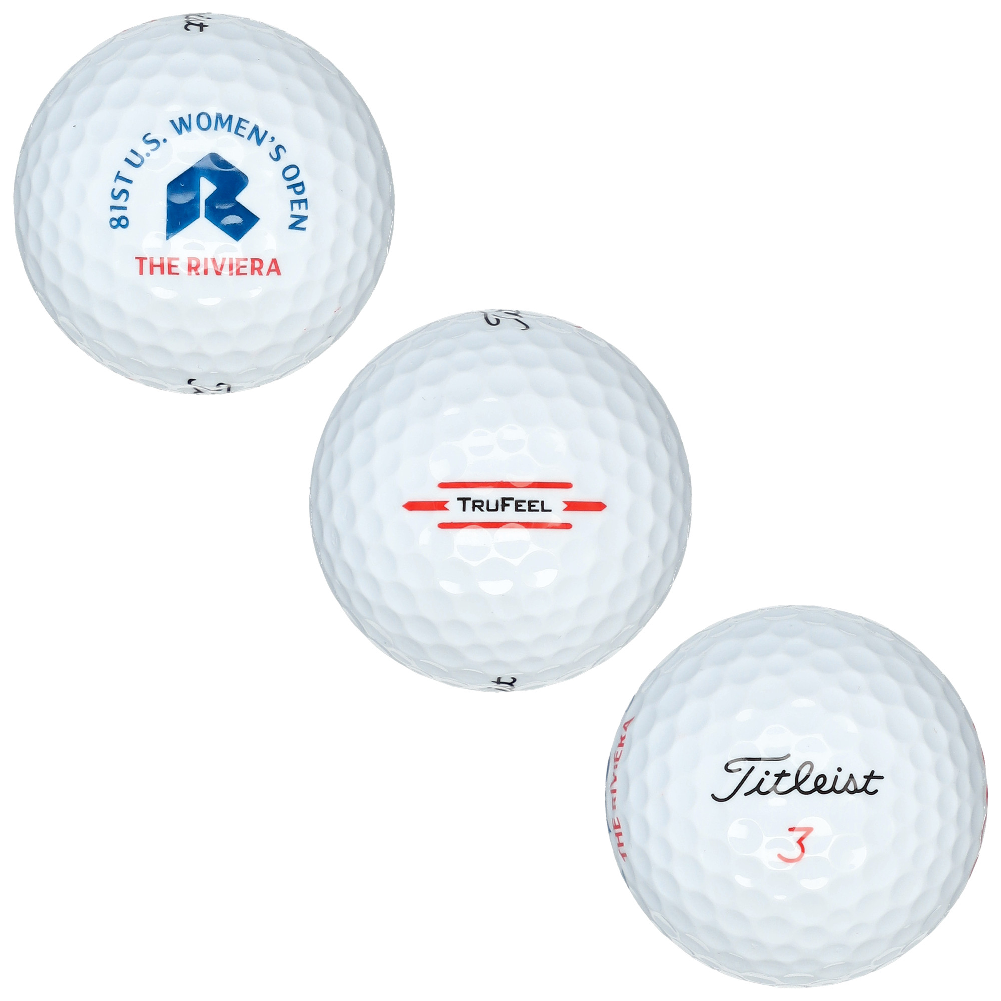 2026 U.S. Women’s Open Titleist White 3-Ball Sleeve