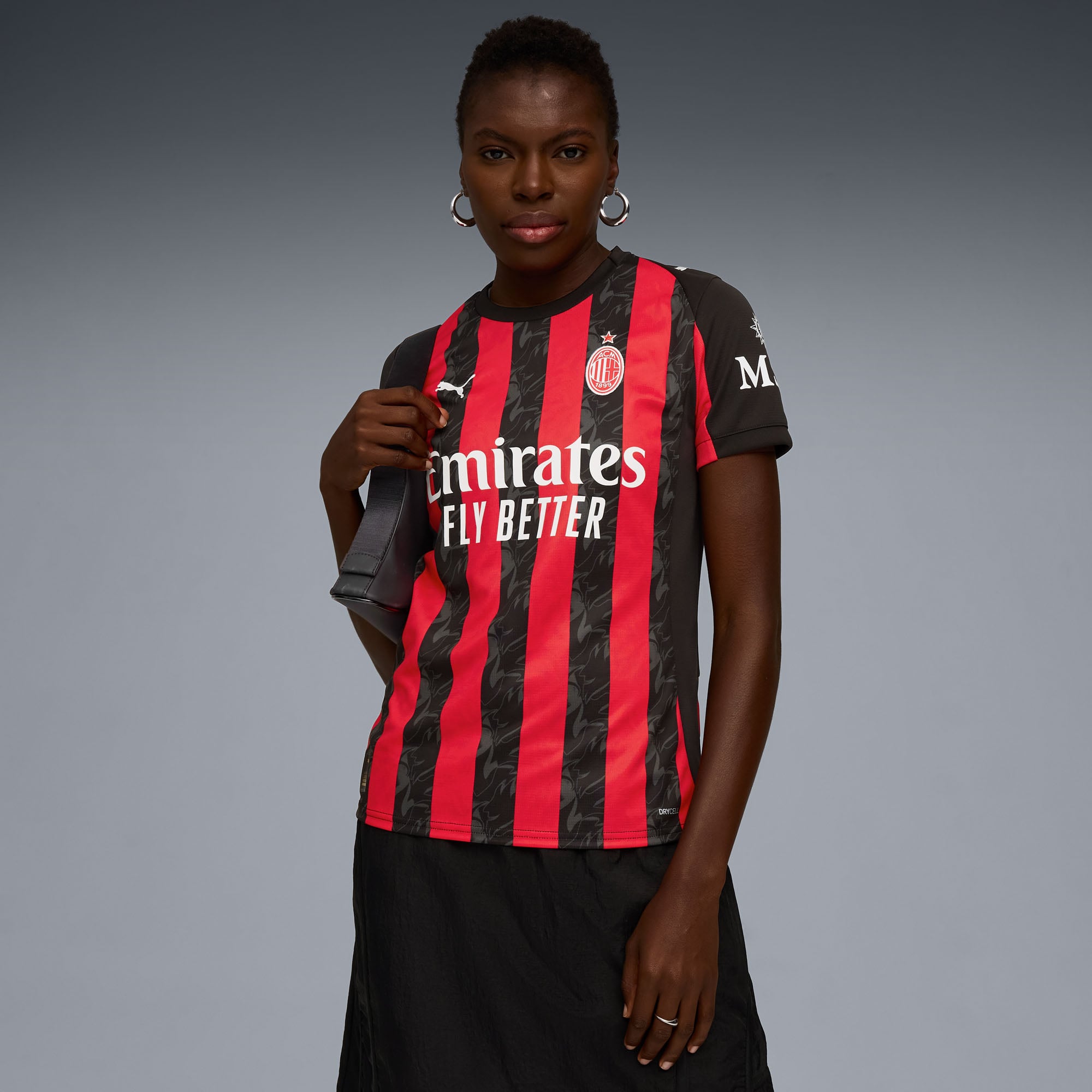 Women's Puma Red AC Milan 2025/26 Home Replica Jersey