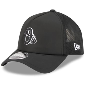 Men's New Era Black Baltimore Orioles 2026 Batting Practice Alternate Apex 9FORTY Adjustable Hat