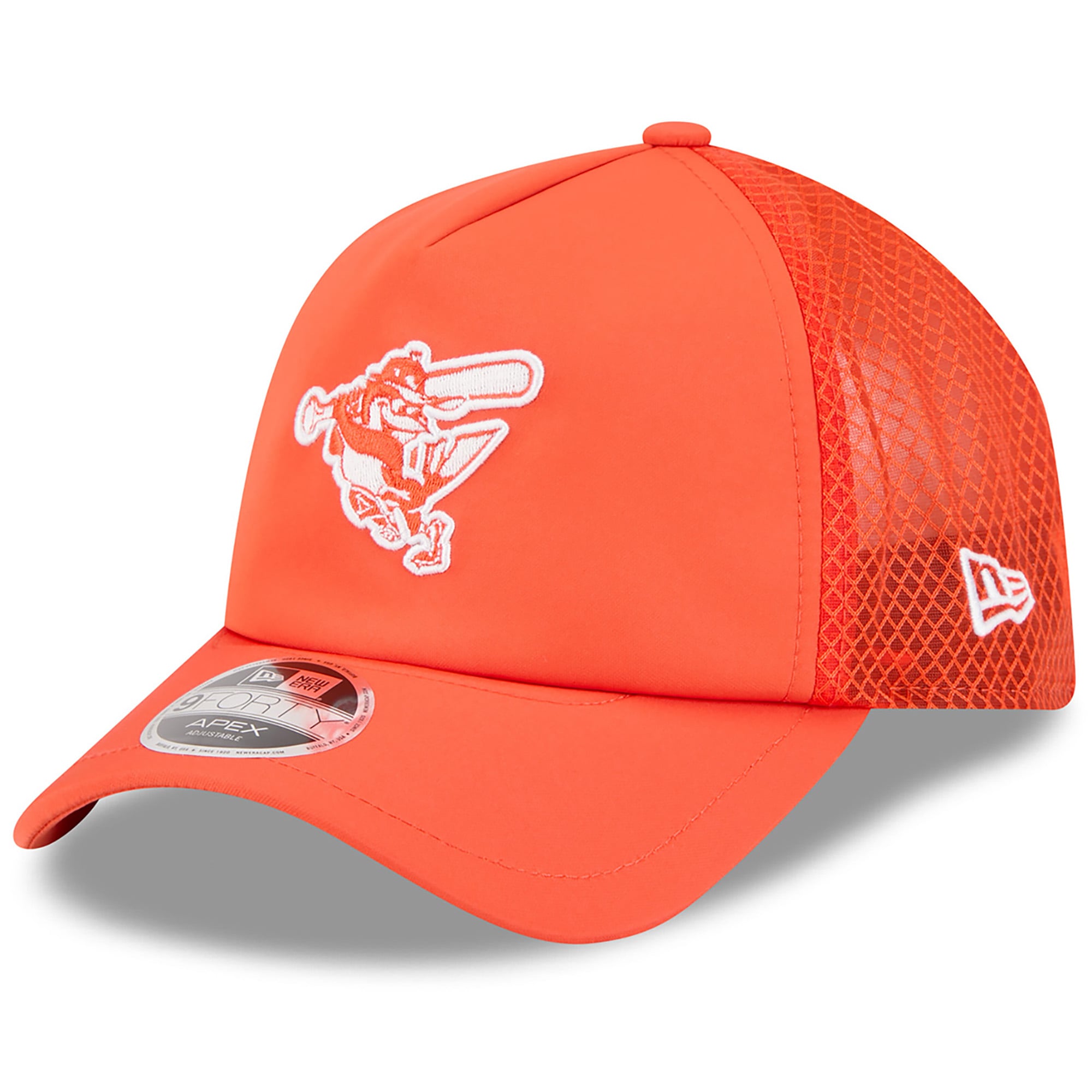 Men's New Era Orange Baltimore Orioles 2026 Batting Practice Alternate Apex 9FORTY Adjustable Hat