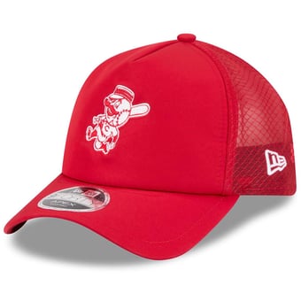 Men's New Era Red Cincinnati Reds 2026 Batting Practice Alternate Apex 9FORTY Adjustable Hat