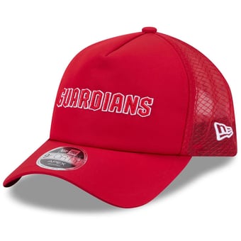 Men's New Era Red Cleveland Guardians 2026 Batting Practice Alternate Apex 9FORTY Adjustable Hat