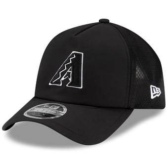Men's New Era Black Arizona Diamondbacks 2026 Batting Practice Apex 9FORTY Adjustable Trucker Hat
