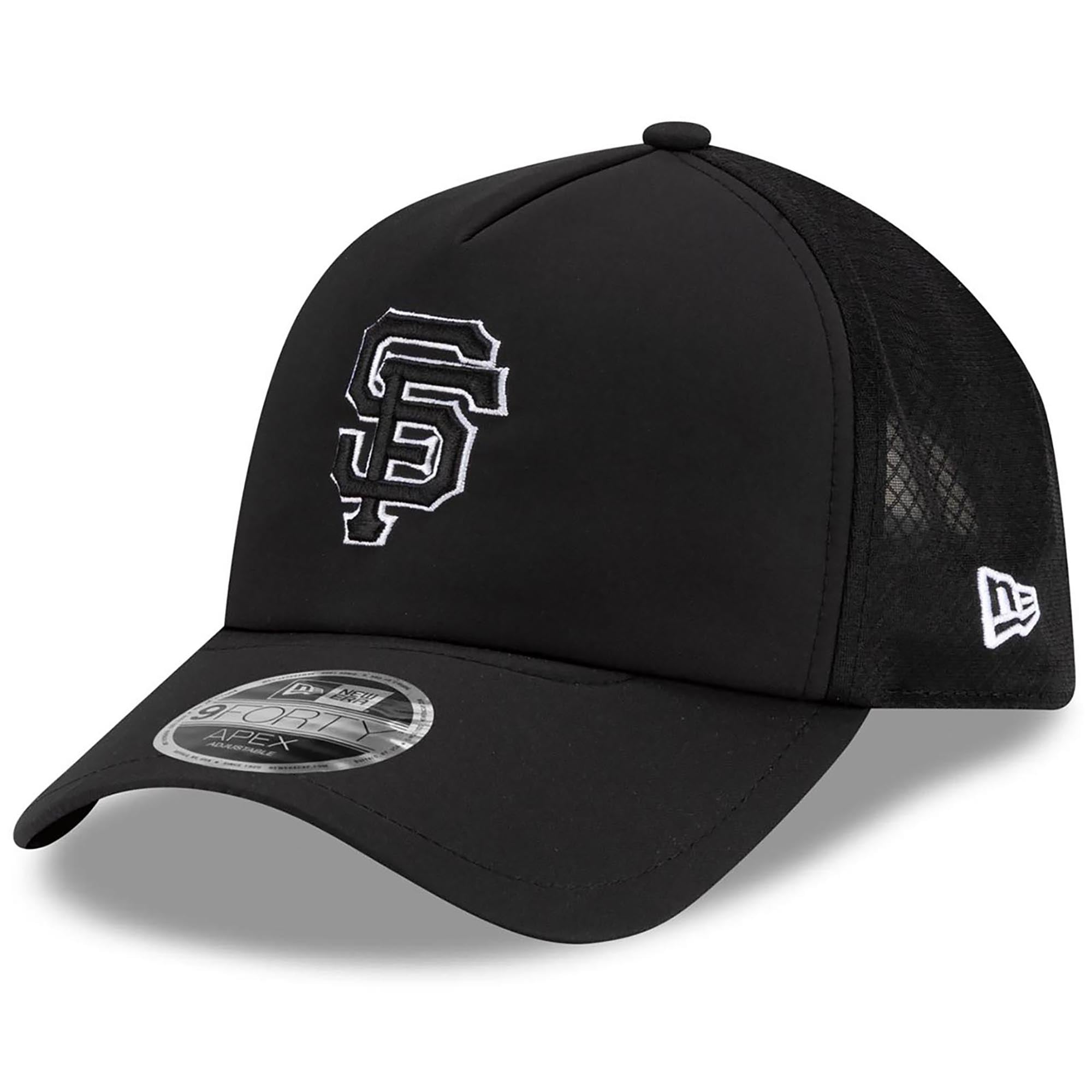 Men's New Era San Francisco Giants 2026 Batting Practice Apex 9FORTY Adjustable Trucker Hat