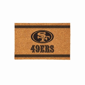 San Francisco 49ers 24" x 36" Outdoor Monochrome Team Logo Coir Mat