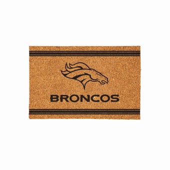 Denver Broncos 24" x 36" Outdoor Monochrome Team Logo Coir Mat