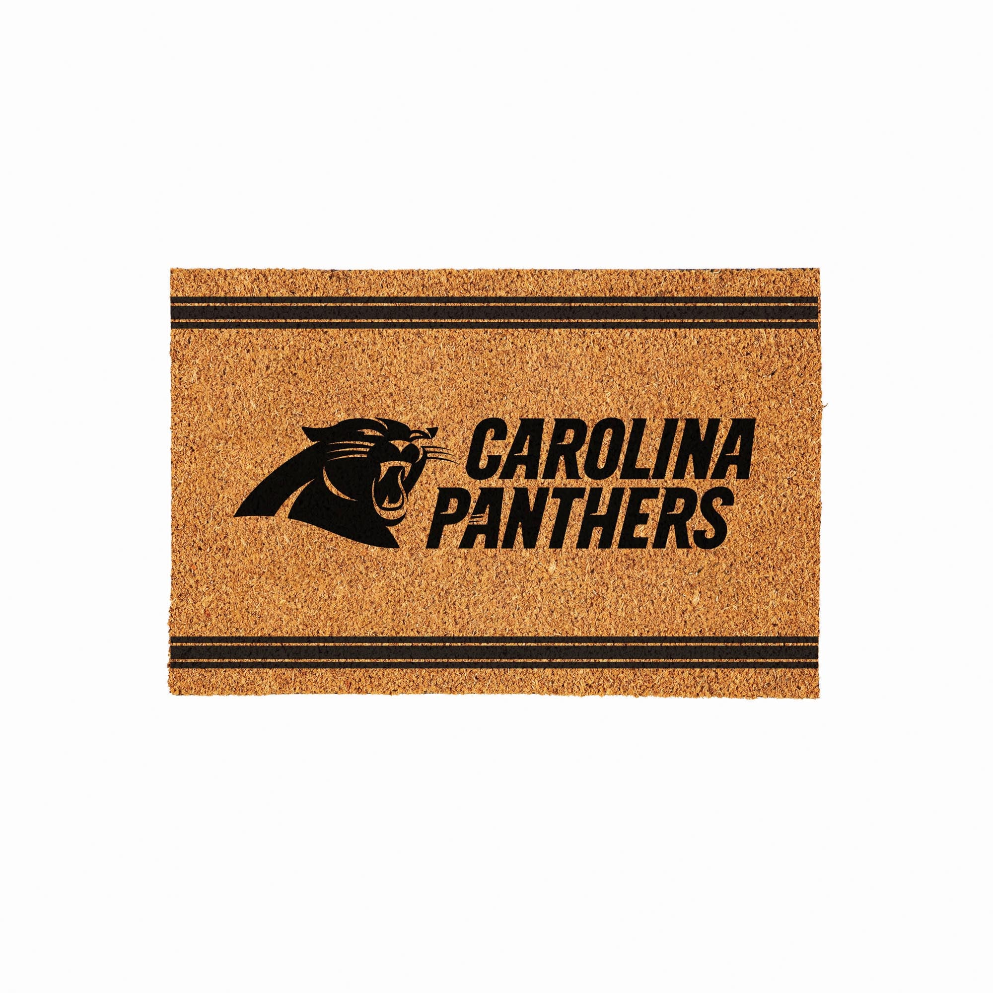 Carolina Panthers 24" x 36" Outdoor Monochrome Team Logo Coir Mat