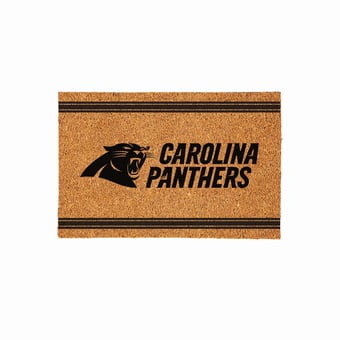 Carolina Panthers 24" x 36" Outdoor Monochrome Team Logo Coir Mat