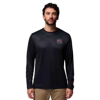 Men's Columbia  Black South Carolina Gamecocks PHG Terminal Shot Long Sleeve T-Shirt