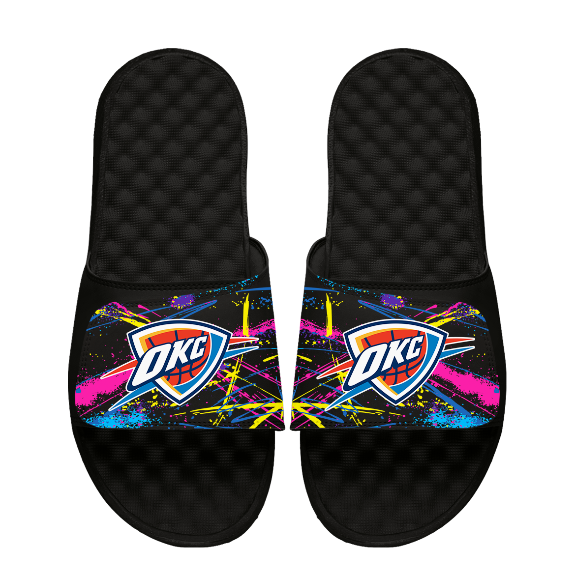 Unisex ISlide x Staycool Black Oklahoma City Thunder Slide Sandals