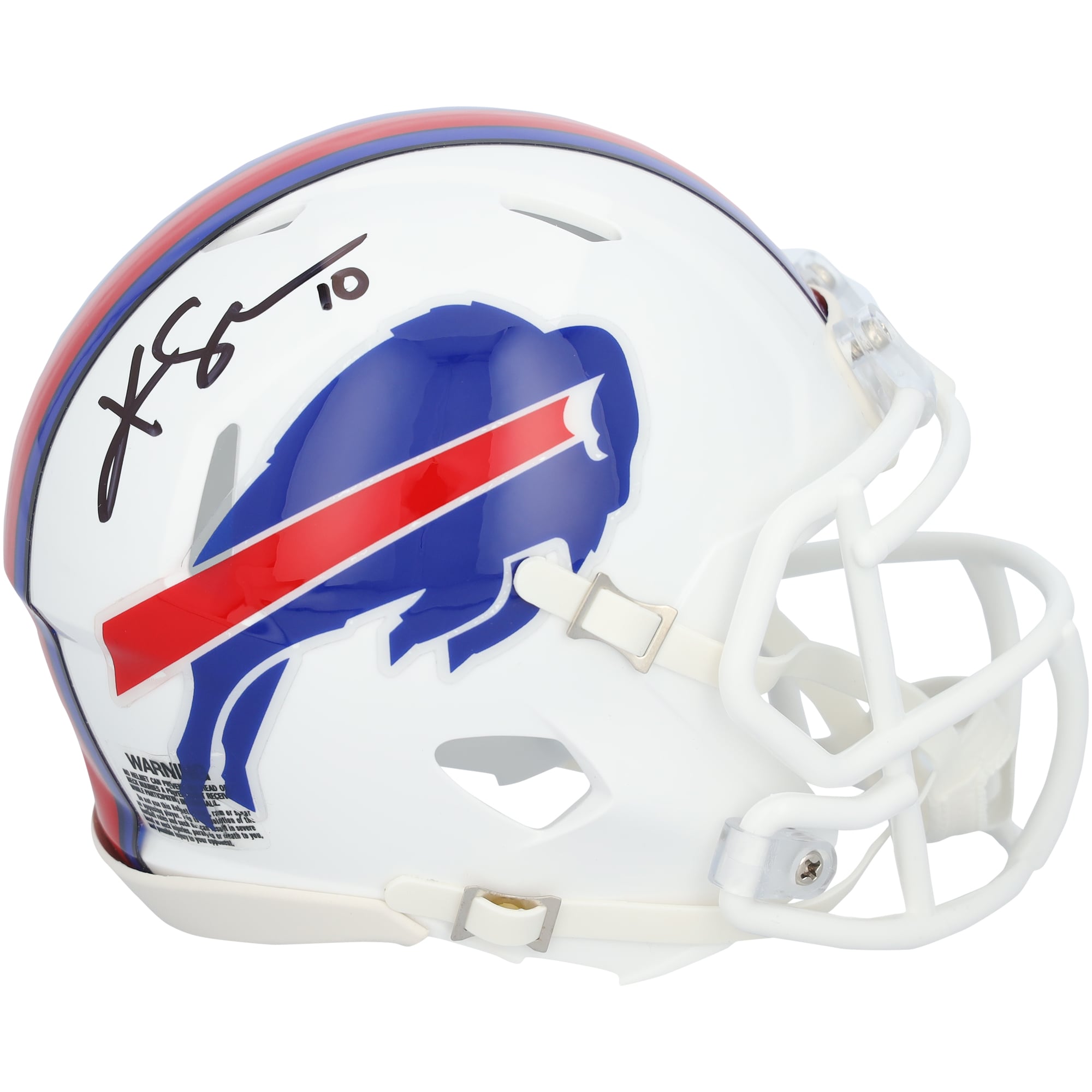 Khalil Shakir Buffalo Bills Autographed Riddell Speed Mini Helmet