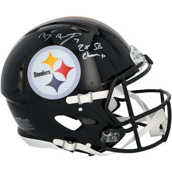 Ben Roethlisberger Pittsburgh Steelers Autographed Riddell Speed Authentic Helmet with "2x SB Champ" Inscription