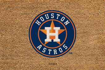 Houston Astros 24" x 36" Outdoor Team Logo Coir Mat