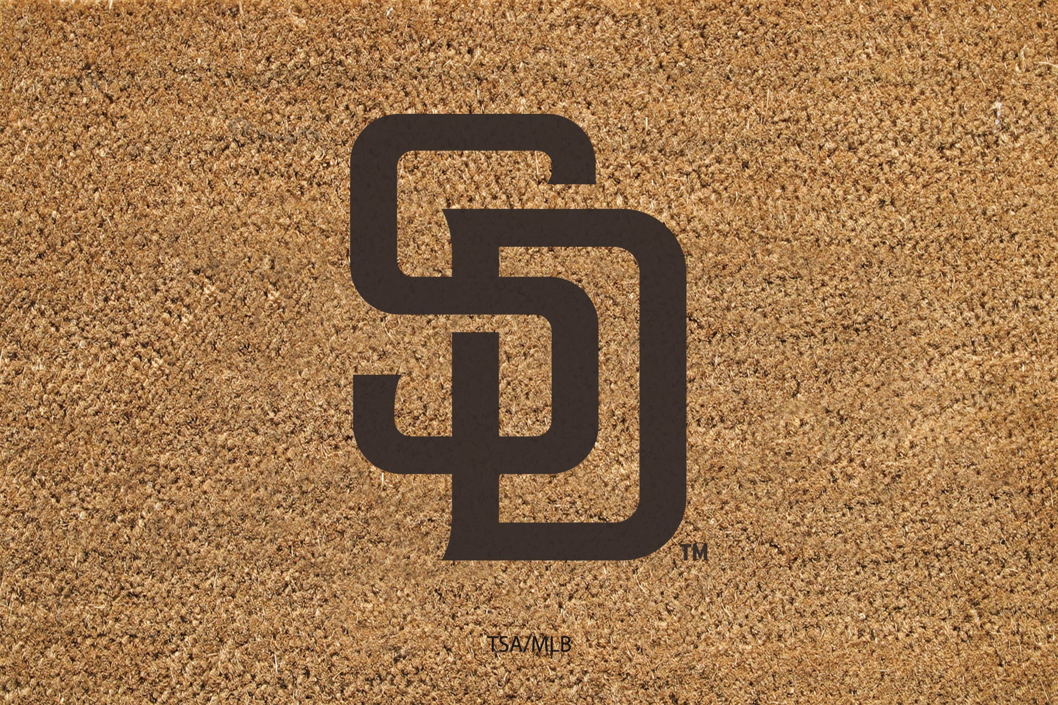 San Diego Padres 24" x 36" Outdoor Team Logo Coir Mat