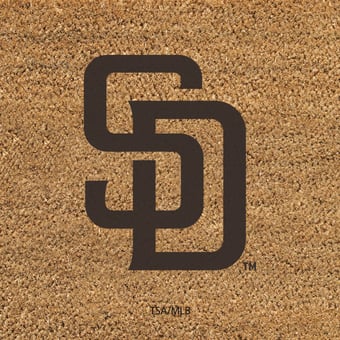 San Diego Padres 24" x 36" Outdoor Team Logo Coir Mat