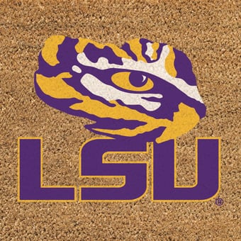 LSU Tigers 24" x 36" Outdoor Team Logo Coir Mat