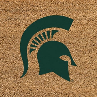 Michigan State Spartans 24" x 36" Outdoor Team Logo Coir Mat