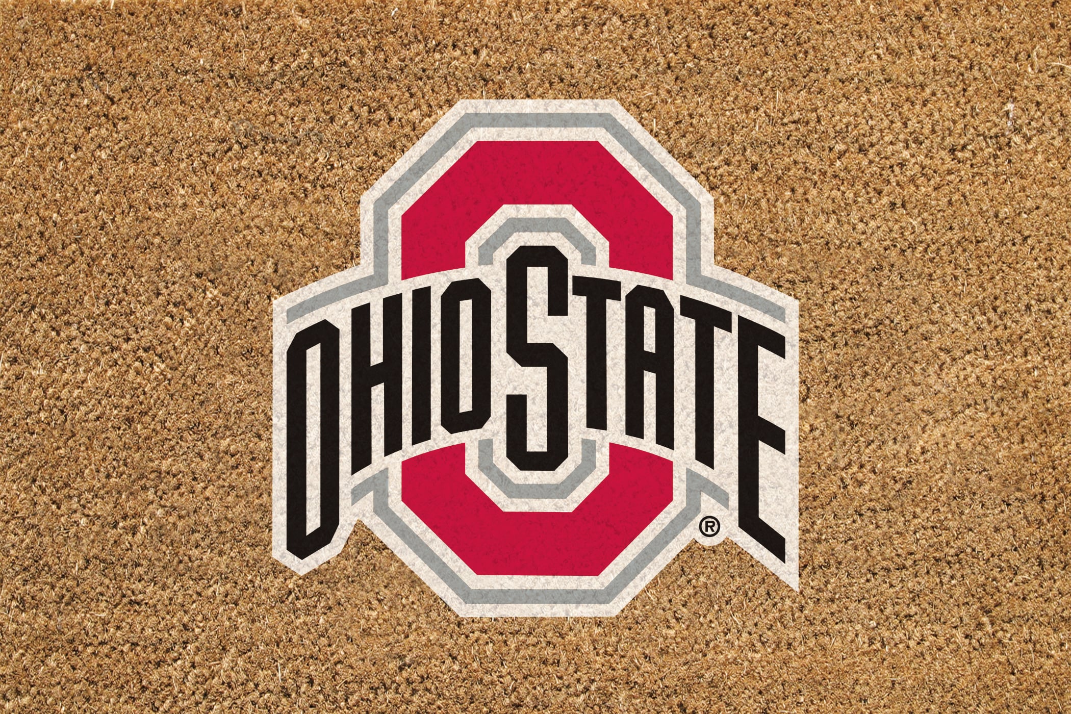 Ohio State Buckeyes 24" x 36" Outdoor Team Logo Coir Mat