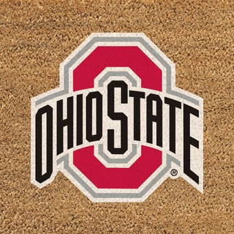 Ohio State Buckeyes 24" x 36" Outdoor Team Logo Coir Mat
