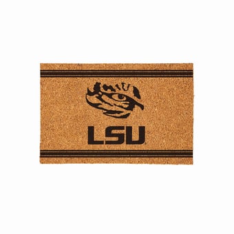LSU Tigers 24" x 36" Outdoor Monochrome Team Logo Coir Mat