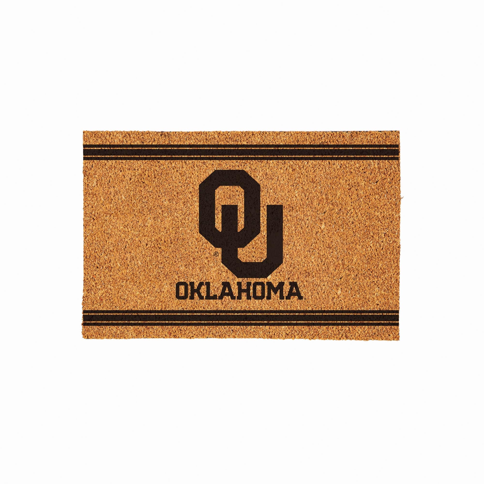 Oklahoma Sooners 24" x 36" Outdoor Monochrome Team Logo Coir Mat
