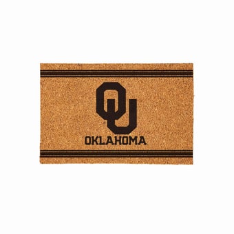 Oklahoma Sooners 24" x 36" Outdoor Monochrome Team Logo Coir Mat